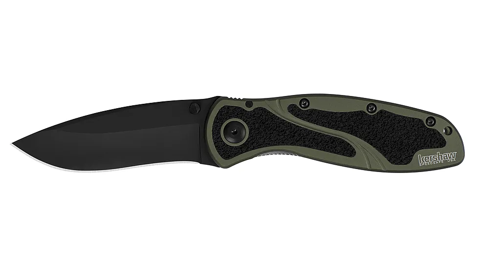 Kershaw Blur Olive/Black Assisted Folding Knife by Ken Onion