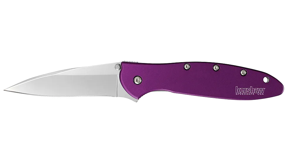Kershaw Leek Purple Assisted Folding Knife by Ken Onion