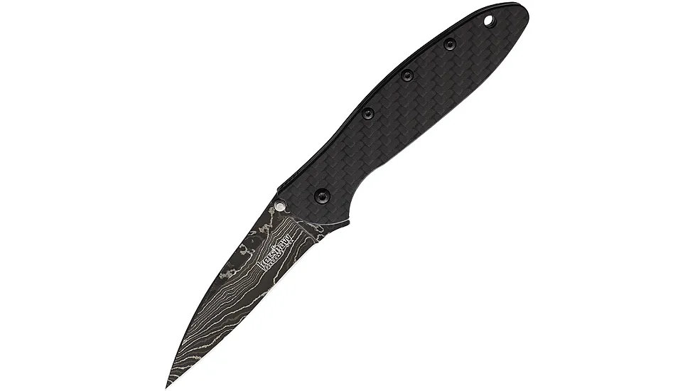Kershaw Leek Linerlock A/O CF Damascus