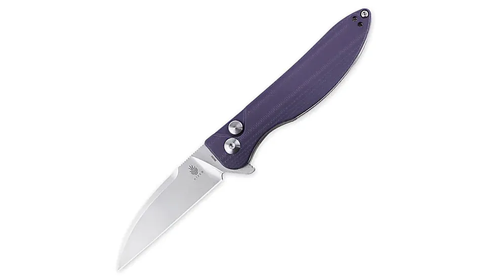 Kizer Cutlery Kizer Swaggs Swayback Button Lock Purple G-10 80040047
