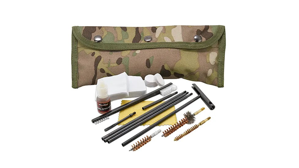 KleenBore Multi-Cam Pouch Field Cleaning Kit for .223/5.56/9mm