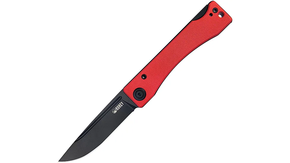 Kubey Akino Red Black 3in Folding Knife
