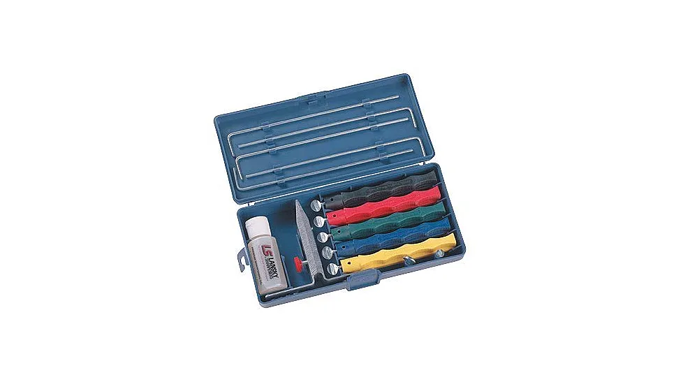 Lansky Sharpeners Deluxe Kit For Sharpening Knives LKCLX