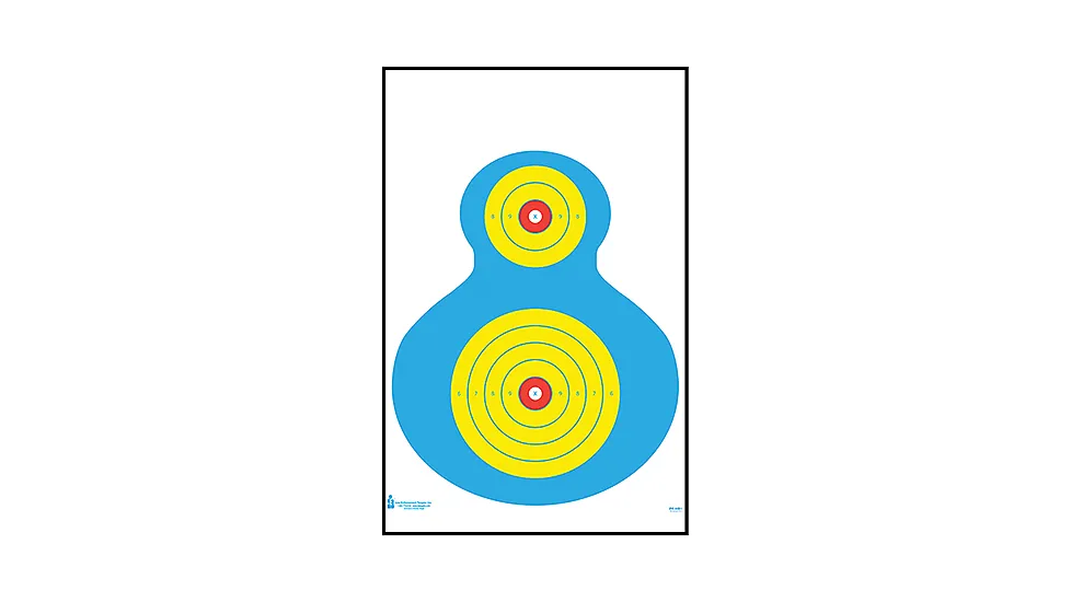 Action Target High Visibility Fluorescent Silhouette Target, Pack of 100