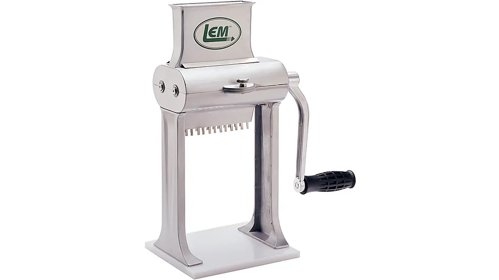 LEM Products 2 In 1 Aluminum Jerky Slicer and Tenderizer