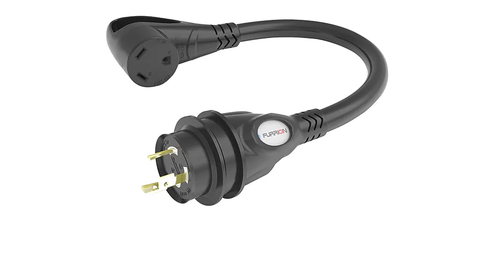 Lippert 381646 Pigtail Adapter 30A RV Connector To 30A Marine Plug