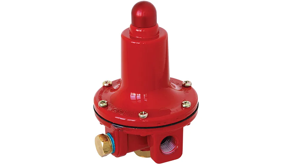 Marshall Excelsior MEGR-6121-30A Excela Flo High Pressure Regulator Fixed 30 Psi 1/4" Inv. Flare x 3/8" M. Flare