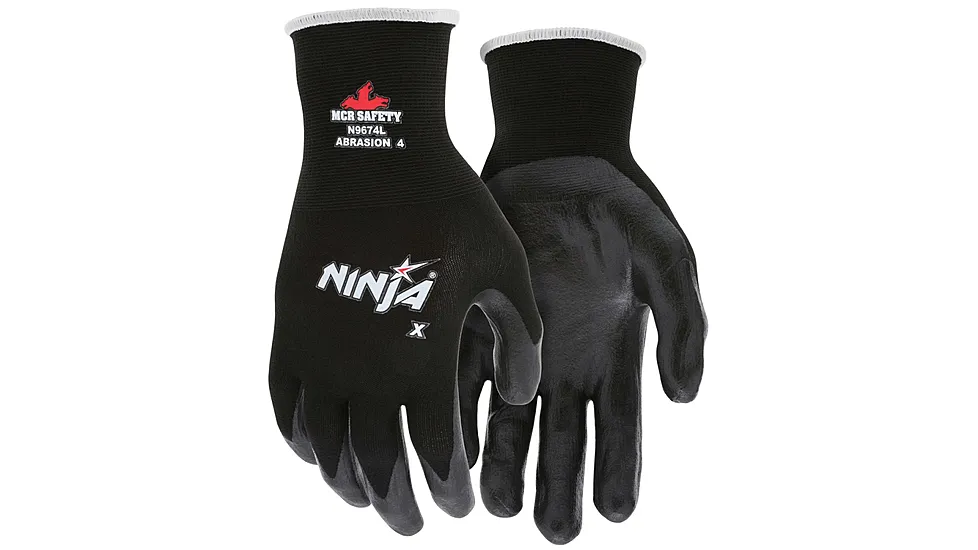 MCR Safety Ninja X 15 Gauge Nylon/Lycra Work Gloves - Men's