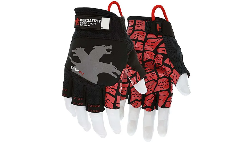 MCR Safety Predator TaskFit Mechanics Fingerless Gloves