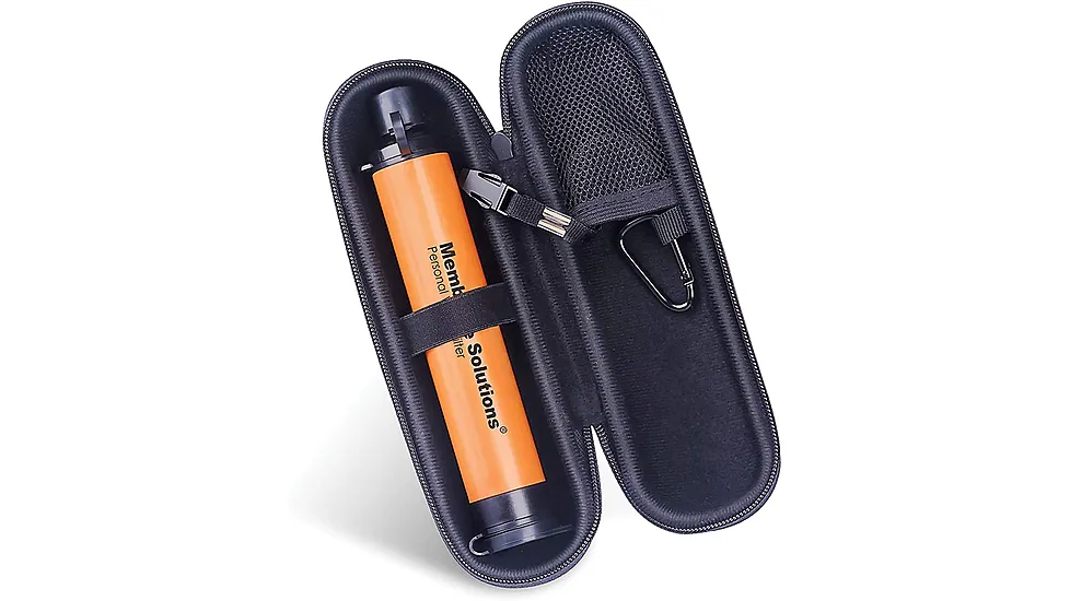 Membrane Solutions Orange Water Filter Straw