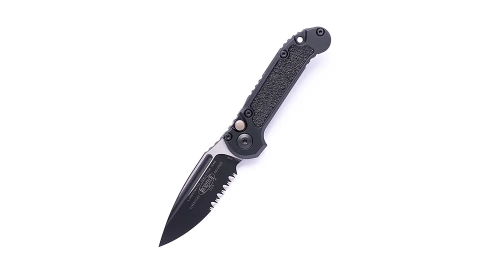 Microtech L.U.D.T. S/E Gen III Tactical Partial Serrated 3.5in Automatic Folding Knife