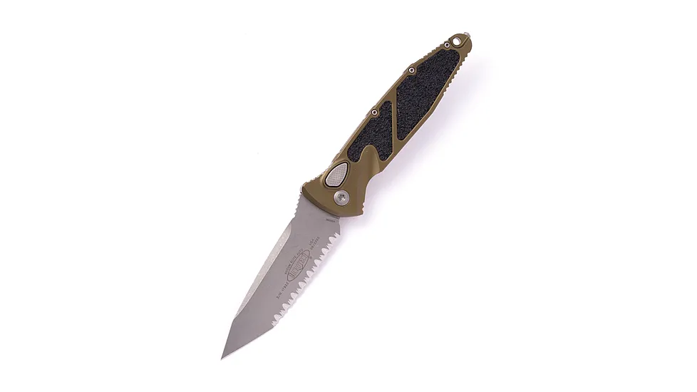 Microtech Socom Elite Auto T/E Apocalyptic Full Serrate 4.05in Automatic Folding Knife