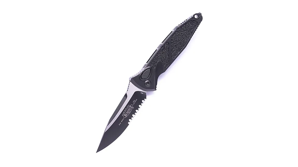 Microtech Socom Elite S/E-Auto Tactical Partial Serrated 4.05in Automatic Folding Knife