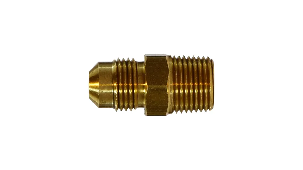 Midland Metal Sae 45 Degree Male Adapter Male Flare x Male NPTf 1/2in x 3/4in