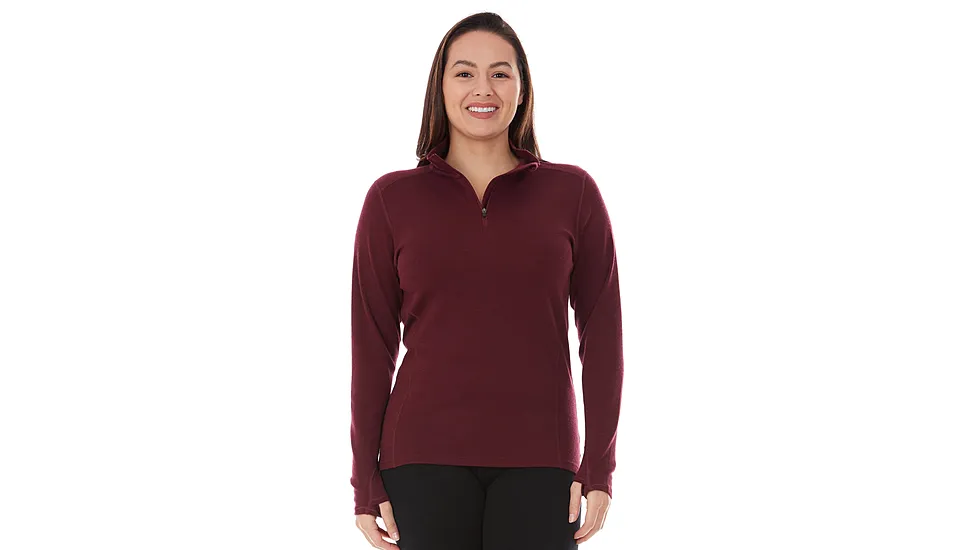 Minus33 Midweight - Sequoia Women's 1/4 Zip 100% Merino Wool B1418046
