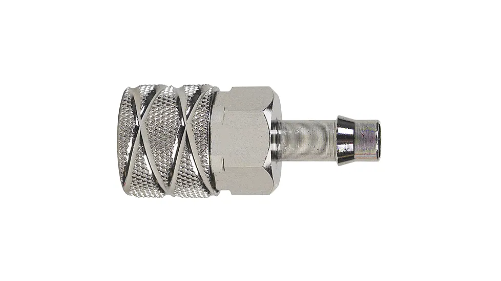 Moeller 033464-10 Chrome Plated Brass Female Fuel Line Engine Connector For Chrysler/Force 5/16" Barb