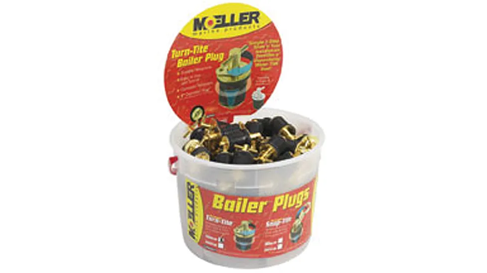 Moeller 020899-50 Turn Tite Brass Bailer Plug 1in 50 Piece Bucket