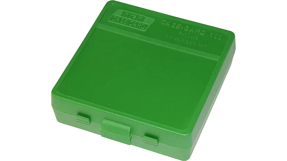 MTM 100 Round 9mm/380 Green Pistol Ammo Box