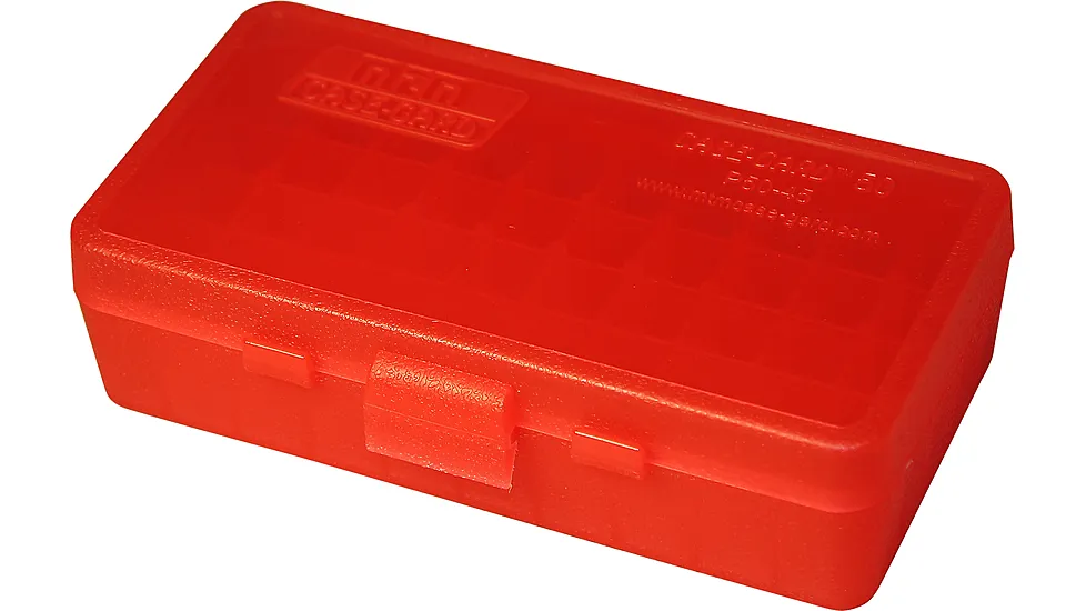 MTM 50 Round 45ACP/10MM Red Pistol Ammo Box