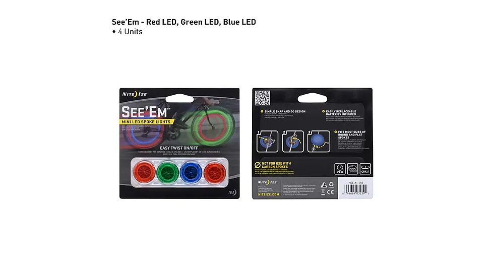 Nite Ize See 'Em LED Spoke Wheel Lights