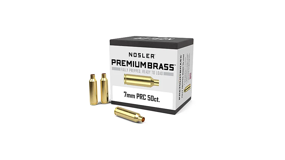 Nosler Premium Brass Unprimed Cases 7mm PRC Rifle Brass