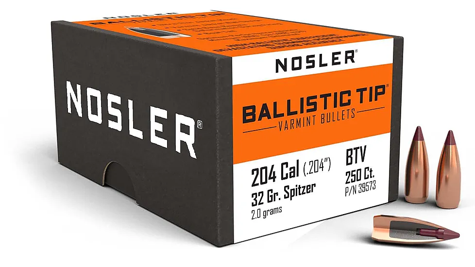 Nosler 39521 Ballistic Tip Varmint 204 Caliber .204 40 GR Ballistic Tip Varmint