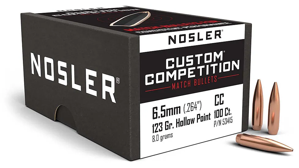 Nosler Custom Competition Rifle Bullet 6.5mm 140gr HPBT