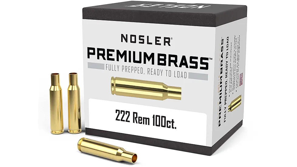 Nosler Custom Rifle Brass .222 Remington