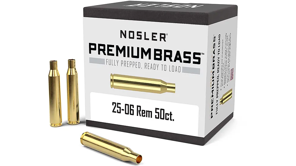 Nosler Custom Rifle Brass .25-06 Remington Improved