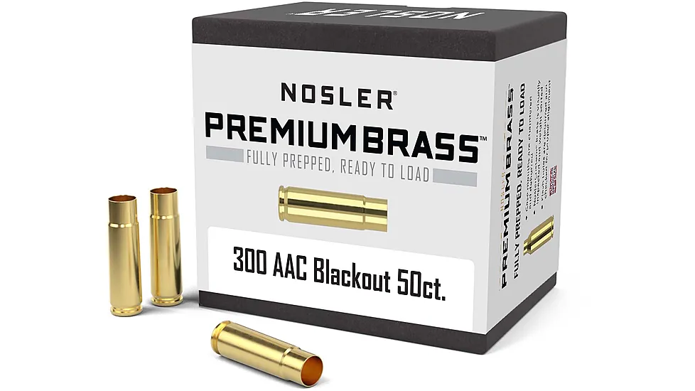 Nosler Custom Rifle Brass .300 AAC Blackout