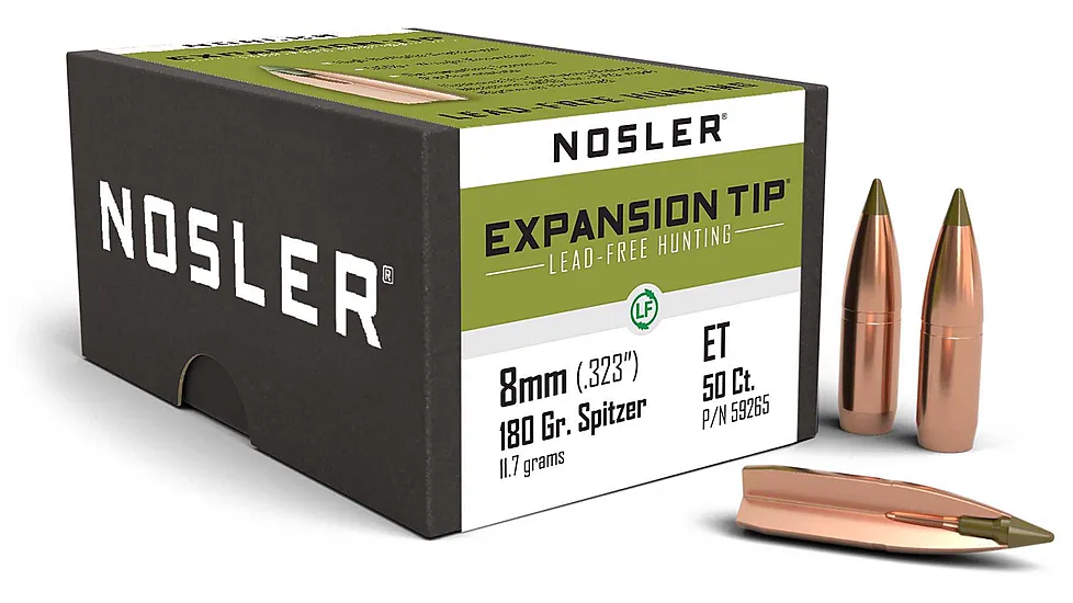 Nosler E-Tip Rifle Bullet 8mm 180gr