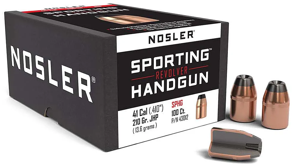 Nosler HandGun Pistol Bullet .41 Caliber 210gr JHP