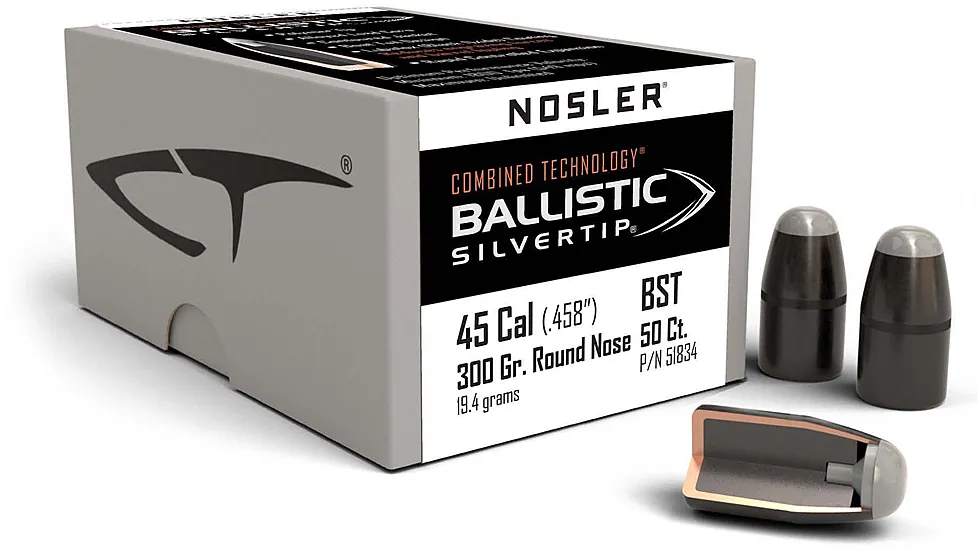 Nosler Silvertip Hunting Rifle Bullet .45-70 Government 300gr Ballistic Tip