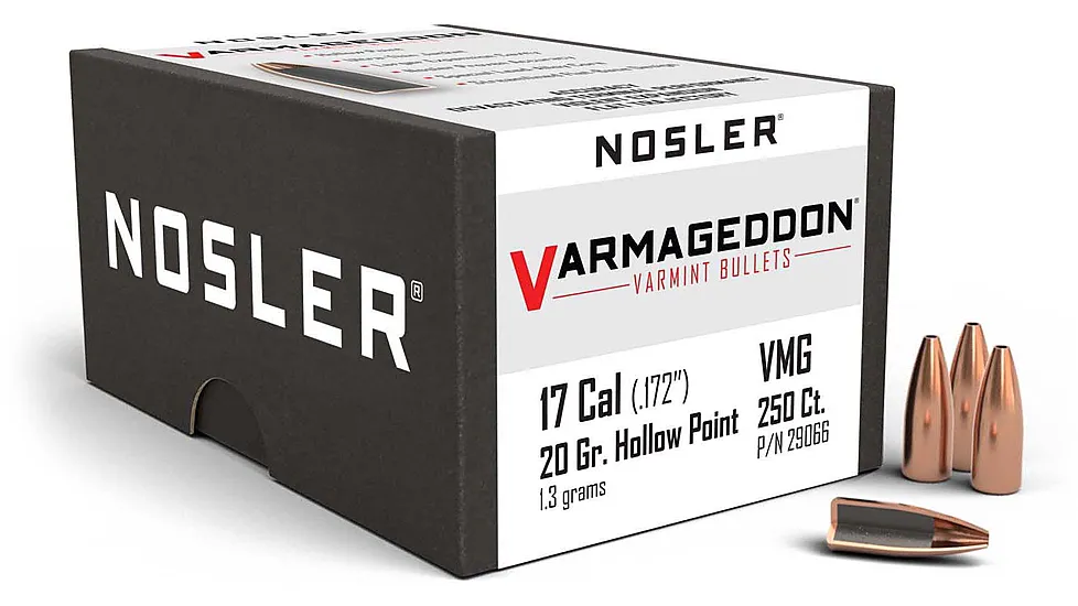 Nosler Varmageddon Rifle Bullet .17 HMR 20gr FBHP