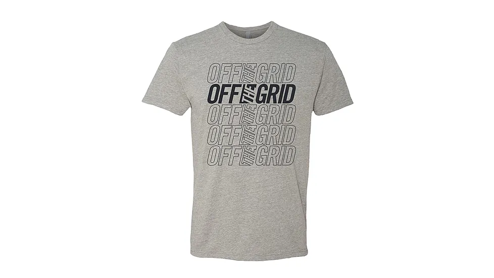 Off The Grid Stacked S/S Tee Shirt - Athletic Heather 37F4A552