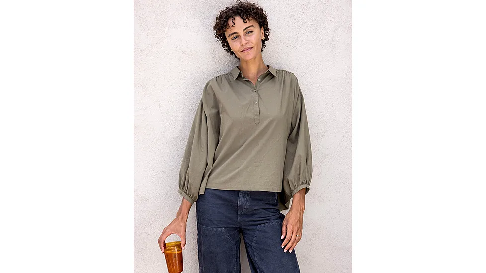 Outerknown Seabreeze Popover Shirt C74A1830