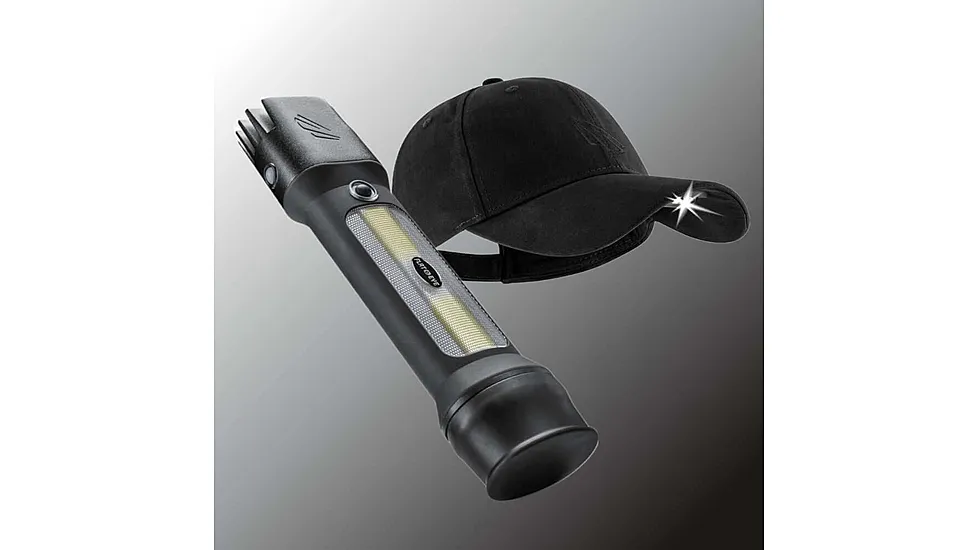 Panther Vision POWER Bundle POWERCAP 3.0 LED Lighted Hat + FLATEYE Flashlight Lantern FRL-2100 9C803127