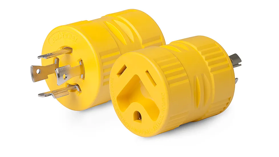 ParkPower 128A Generator Adapter 20A Male, 4 Prong To 30A Female