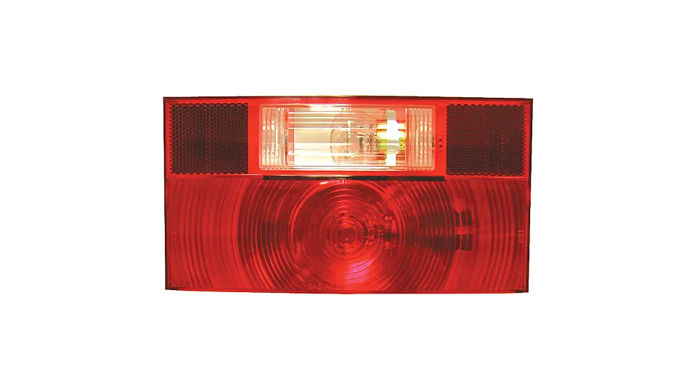 Peterson Manufacturing V25914-25 Stop Turn & Tail Light And License Light With Reflex Replacement Lens For