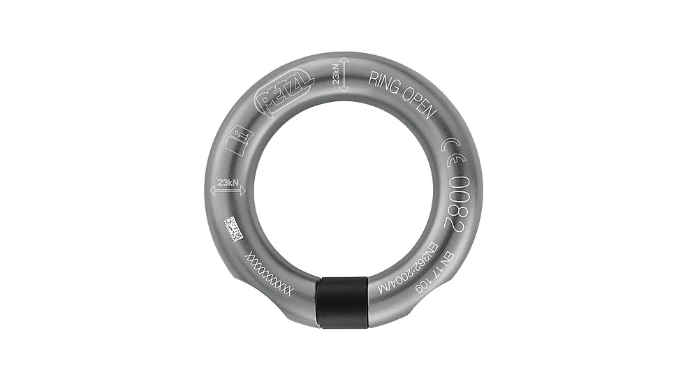 Petzl Open Anthracite Gated Ring