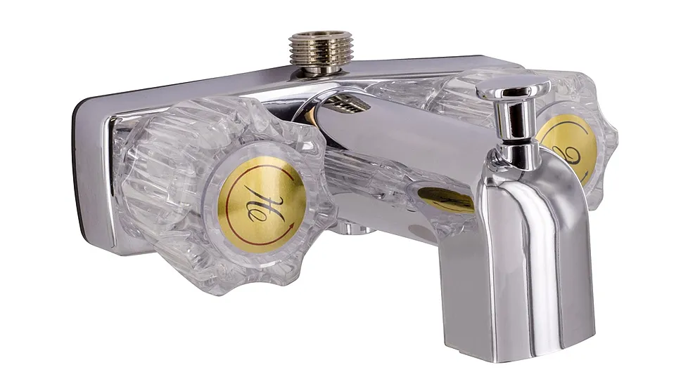 Phoenix Faucets By Valterra Two-Handle 4" Tub/Shower Diverter Faucet With D-Spud - Chrome