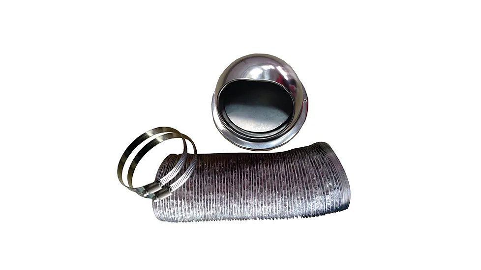 Pinnacle 18-1064 Outside Vent Kit With Damper For Dryer Stainless Steel