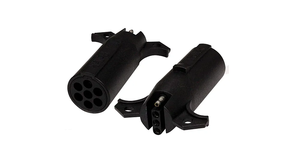 Pollak 12-742EV 7 Way Round Pin To 4 Way Flat