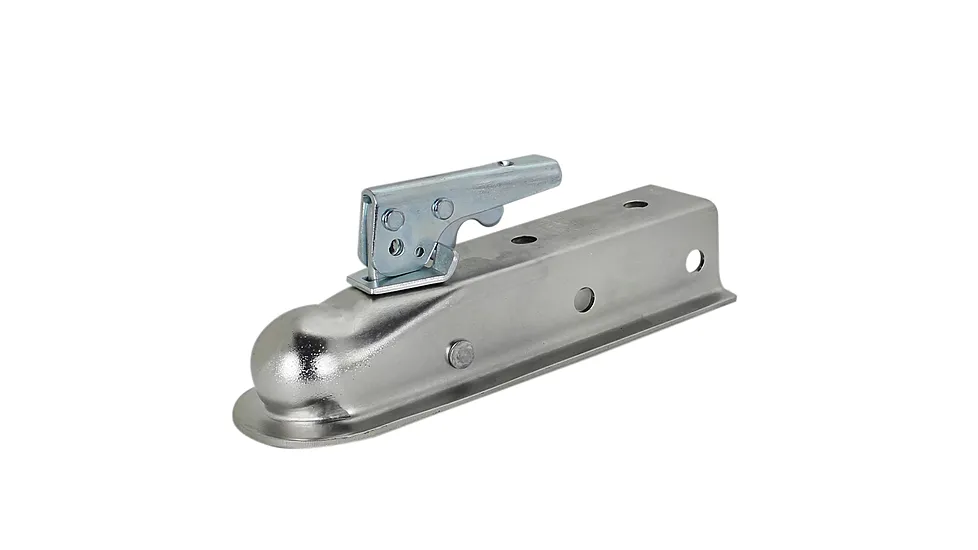 Quick Products Zinc Trigger Style Trailer Coupler 2in Ball 2in Channel 3 500 Lbs.