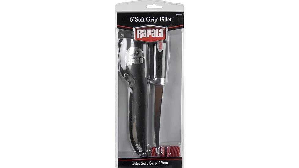 Rapala Soft Grip Fillet Knife with Sharpener