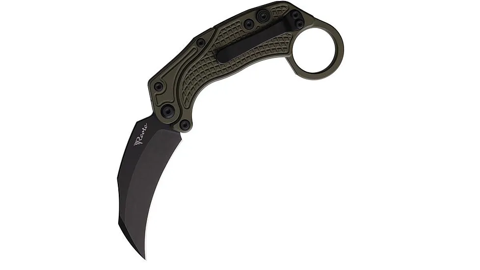 Reate Knives EXO-K Green Black 3.13in Folding Knife