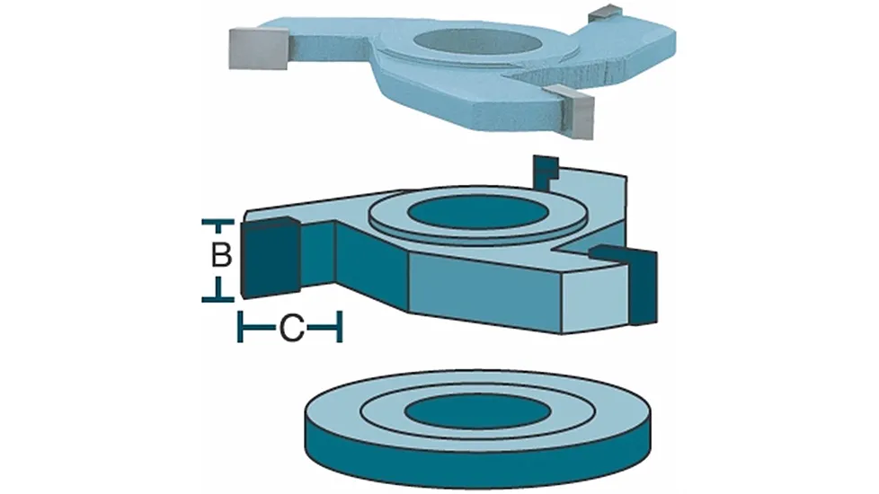 Roman Carbide Straight Cutter (cabinet) Bore