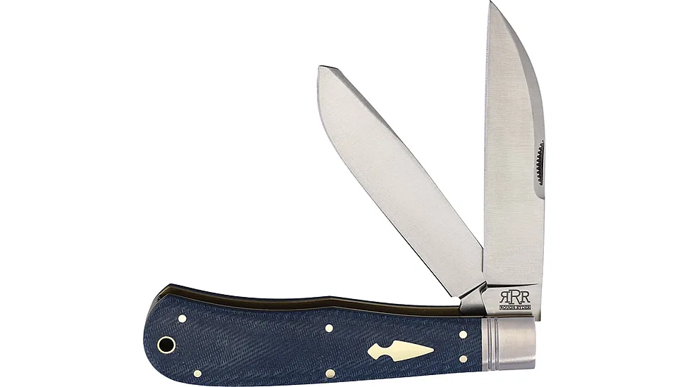 Rough Rider Heavy Trapper Denim Micarta Folding Knife