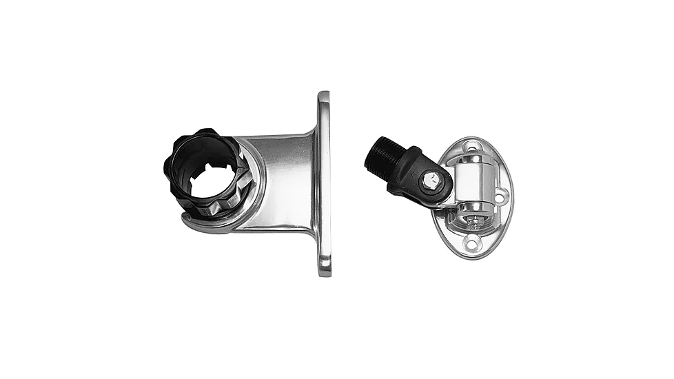 RUPP Marine Standard Antenna Mount Support w/4-Way Base & 1.5" Collar