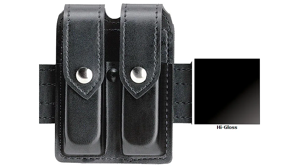 Safariland Double Pistol Magazine Pouch w/Flap Hi-Gloss